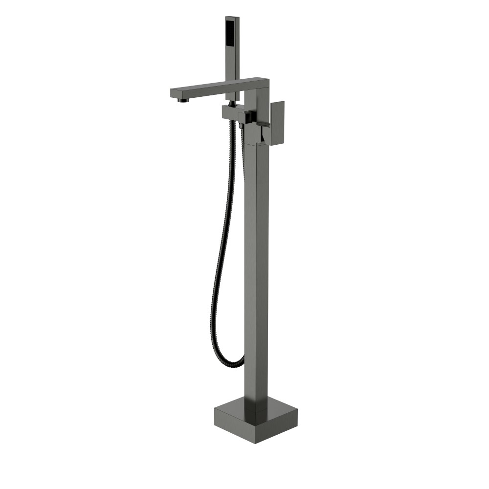 Смеситель напольный, Boheme QUBIC Gun Metal 479-GM