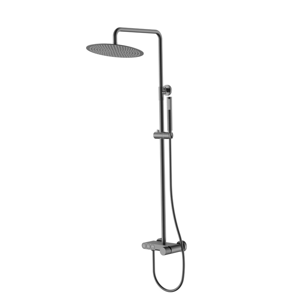 Стойка для душа Boheme STICK Gun Metal SPIRALE 128-GM.4