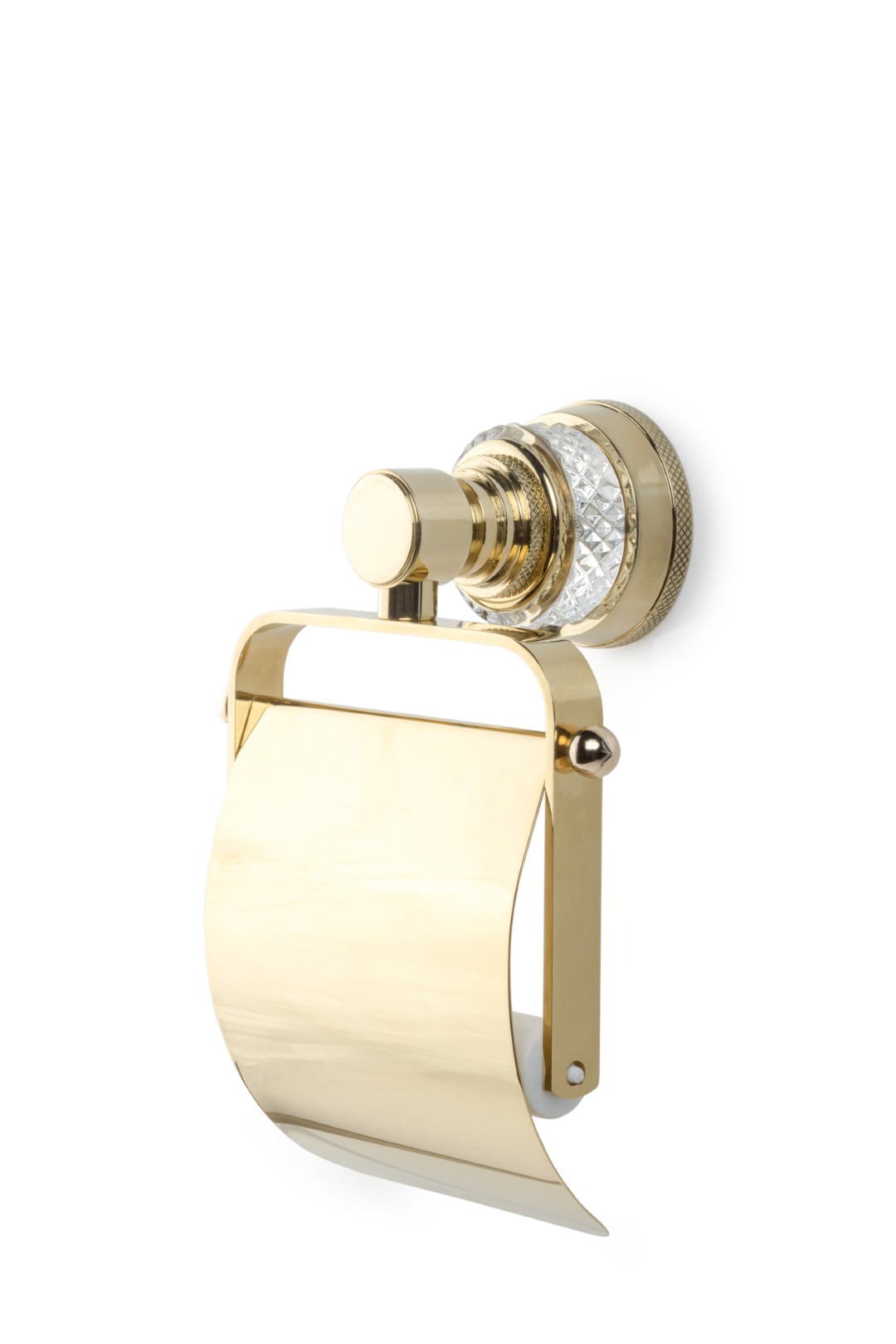 Держатель для туалетной бумаги с крышкой Boheme AURA Gold 10241-G