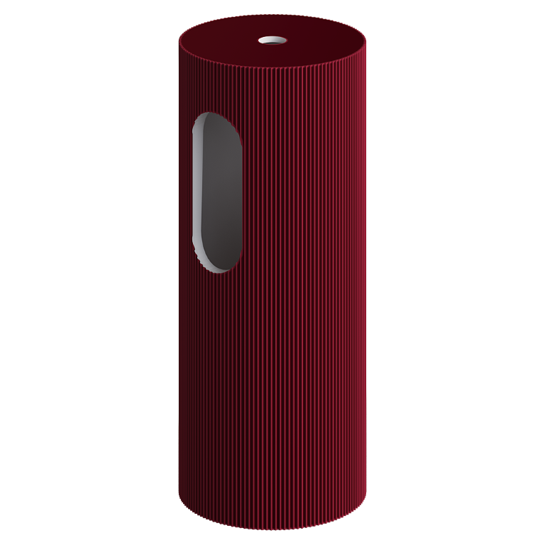 Пьедестал для раковины рифленый Armadi Art SOLE Corian 300*720 Burgundy 801-Base-Rib-BUR