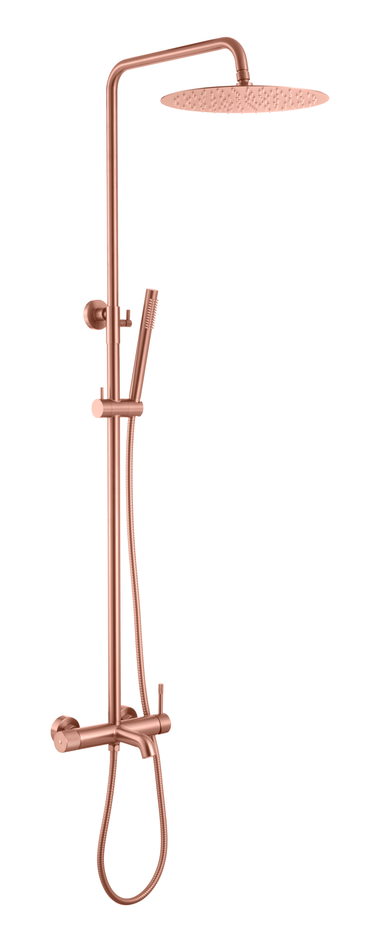 Стойка для душа со смесителем Boheme UNO Copper Brushed 468-CB