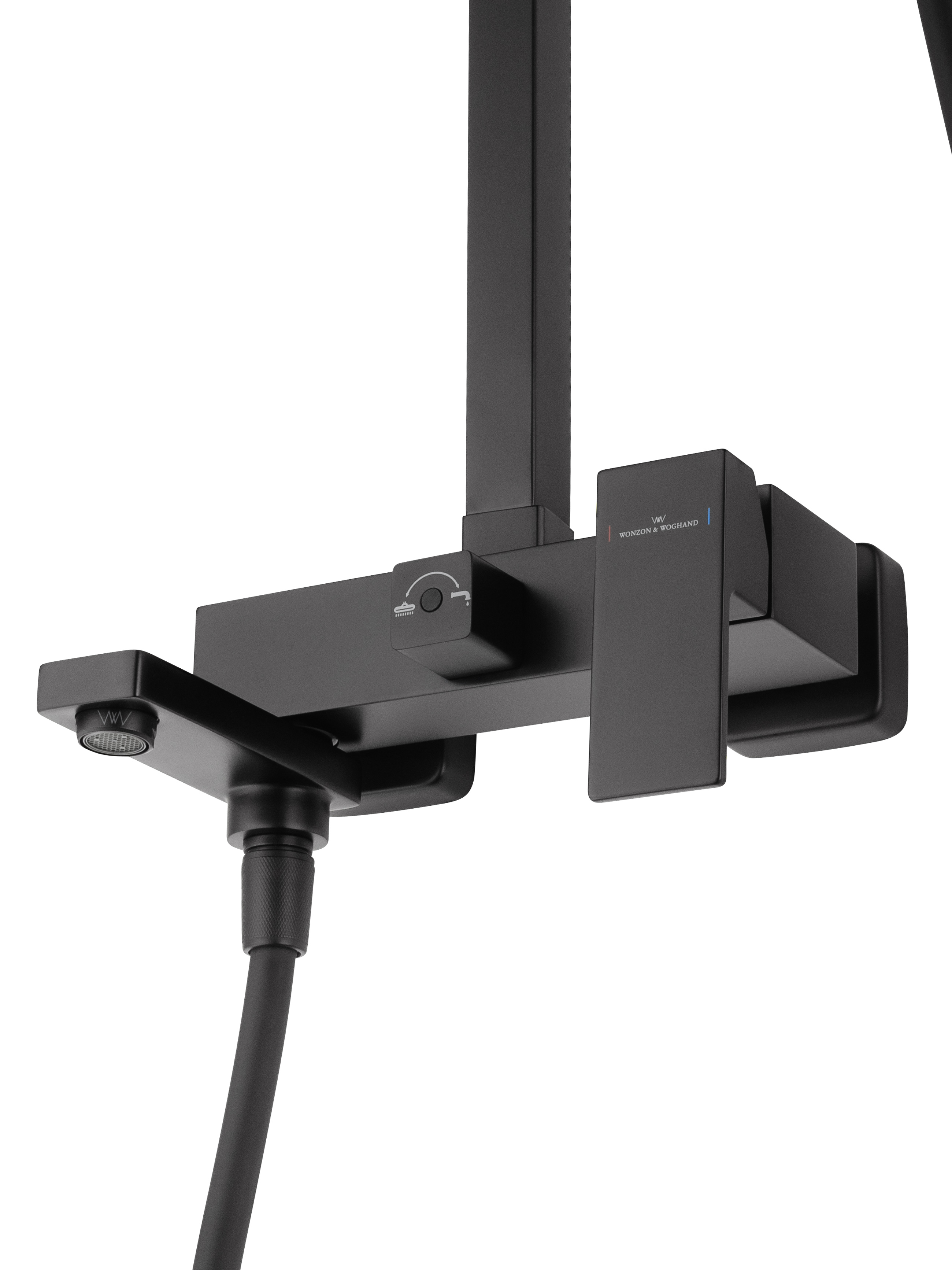 Душевая система WONZON & WOGHAND CUBE, Черный матовый WW-88739016-MB