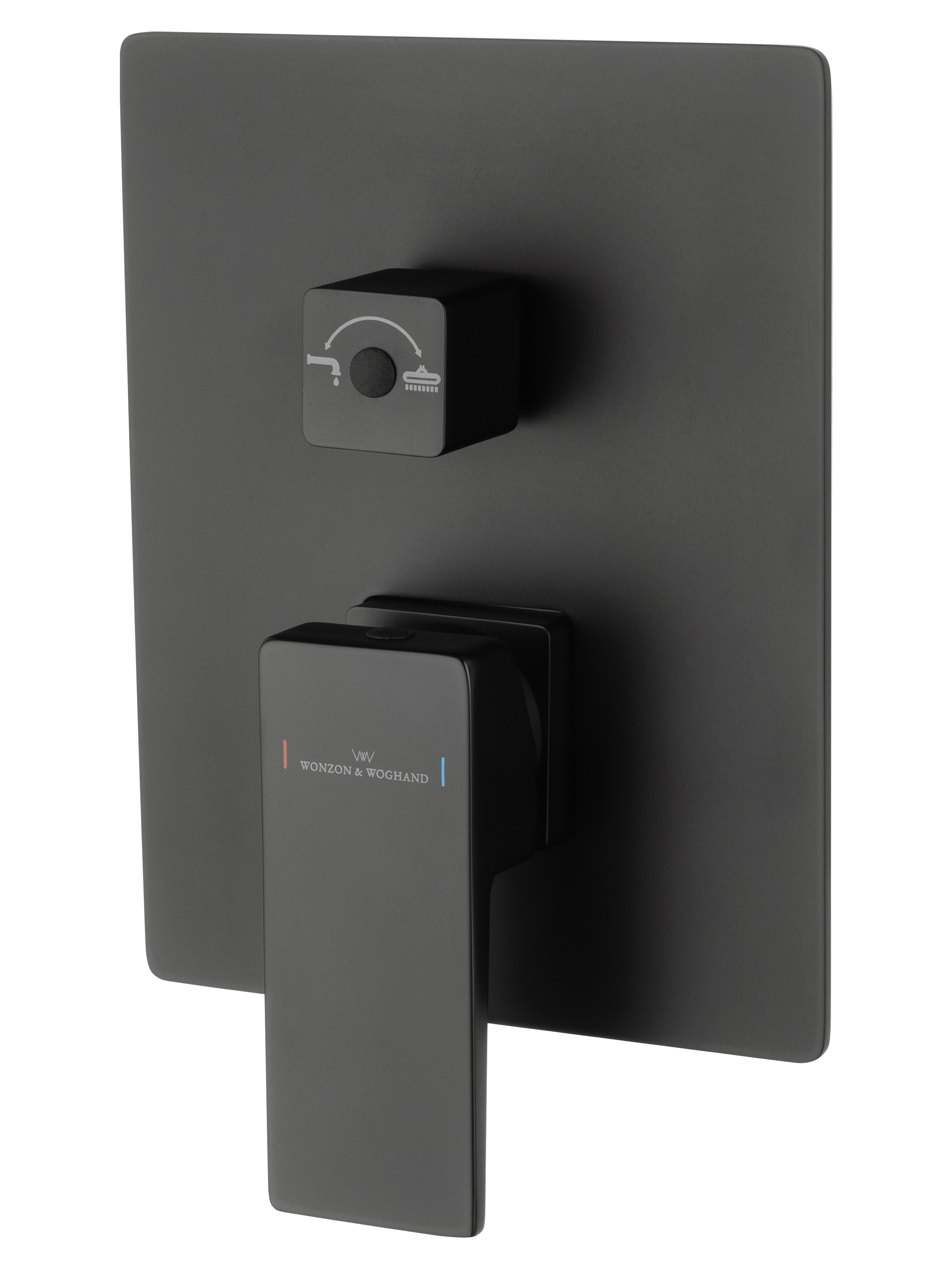 Душевая система встраиваемая WONZON & WOGHAND CUBE 2.0, Черный матовый WW-88087068-MB