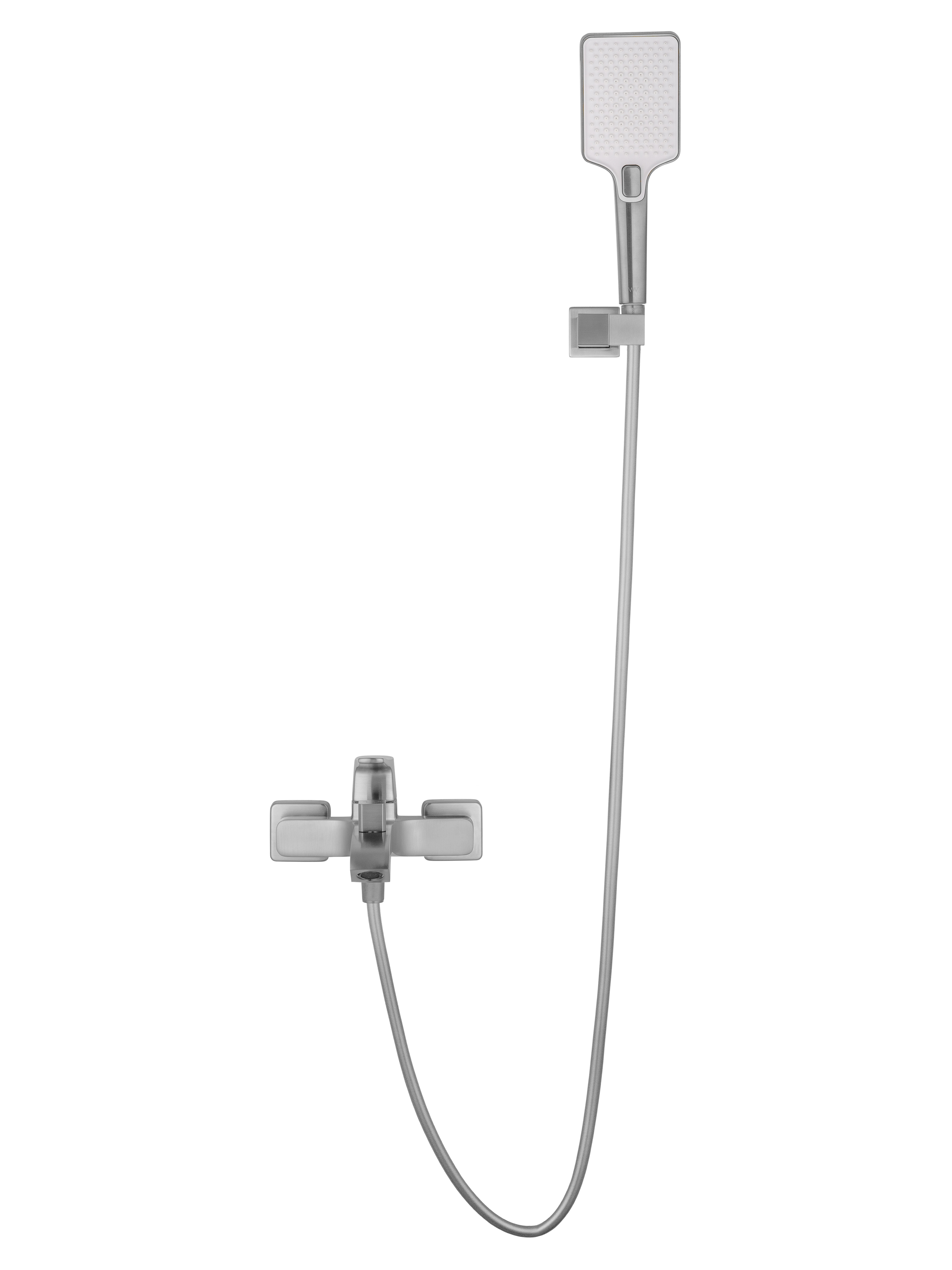 Смеситель для ванны с душем WONZON & WOGHAND FLEX, Брашированный никель WW-88037072-BN