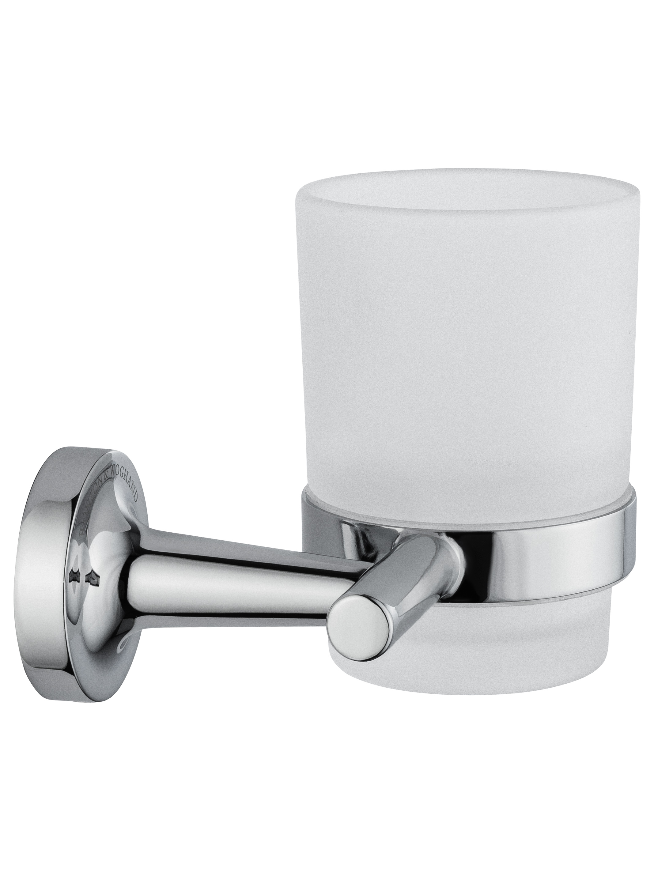 Стакан для зубных щеток с держателем WONZON & WOGHAND SIMPLE, Хром WW-6521