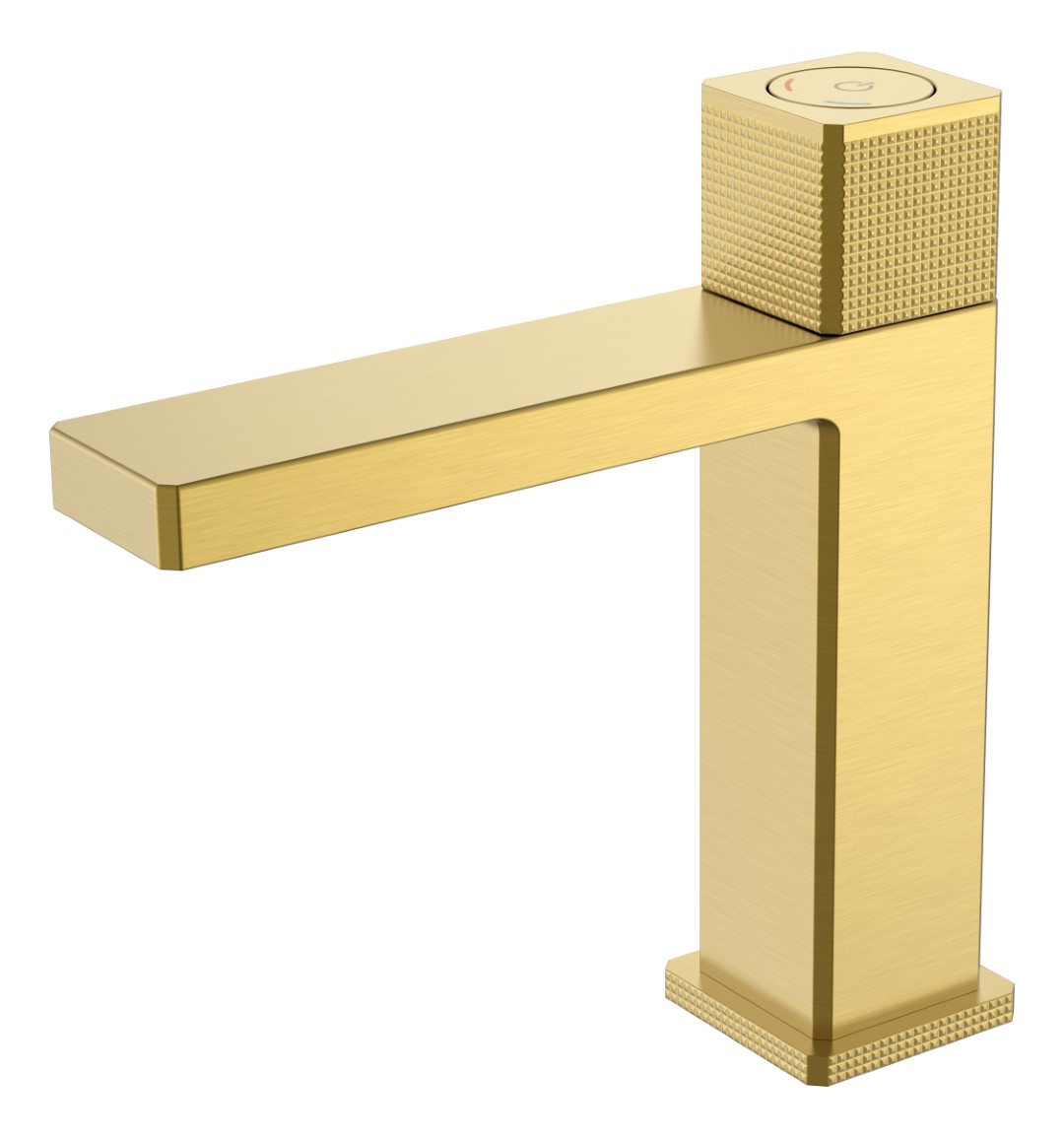Смеситель автоматический для раковины Boheme QUAD Matt Gold 159-MG