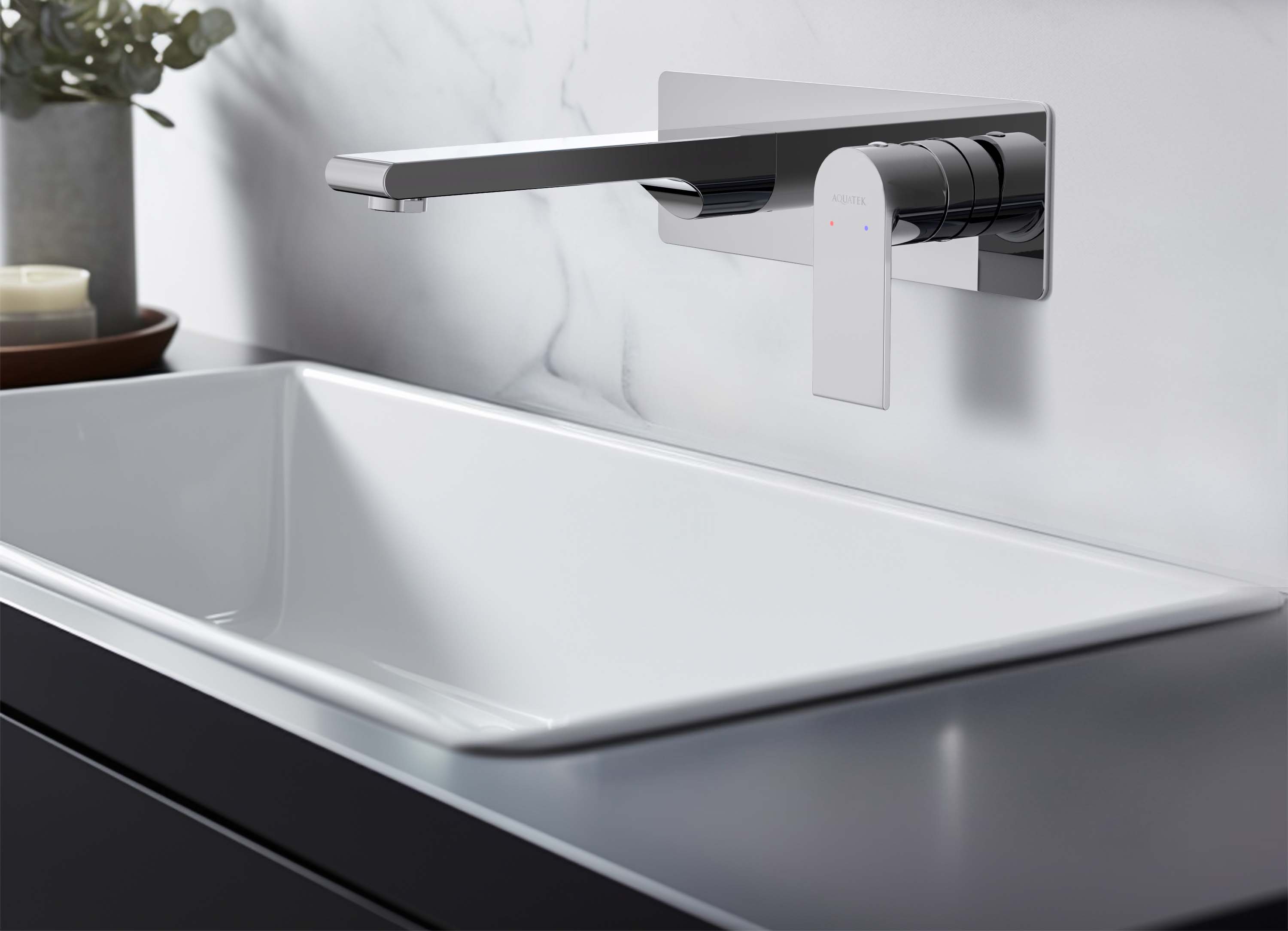 Смеситель Aquatek Лира AQ1413CR для раковины настенный