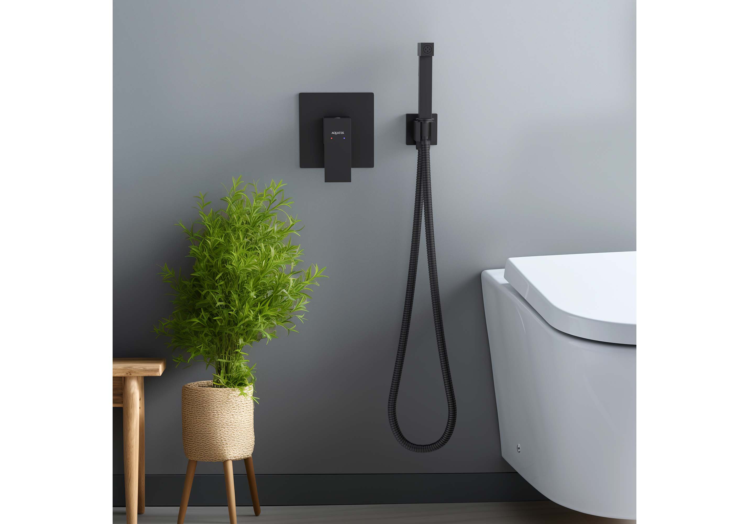 Гигиенический душ со смесителем Aquatek Либра AQ1619MB