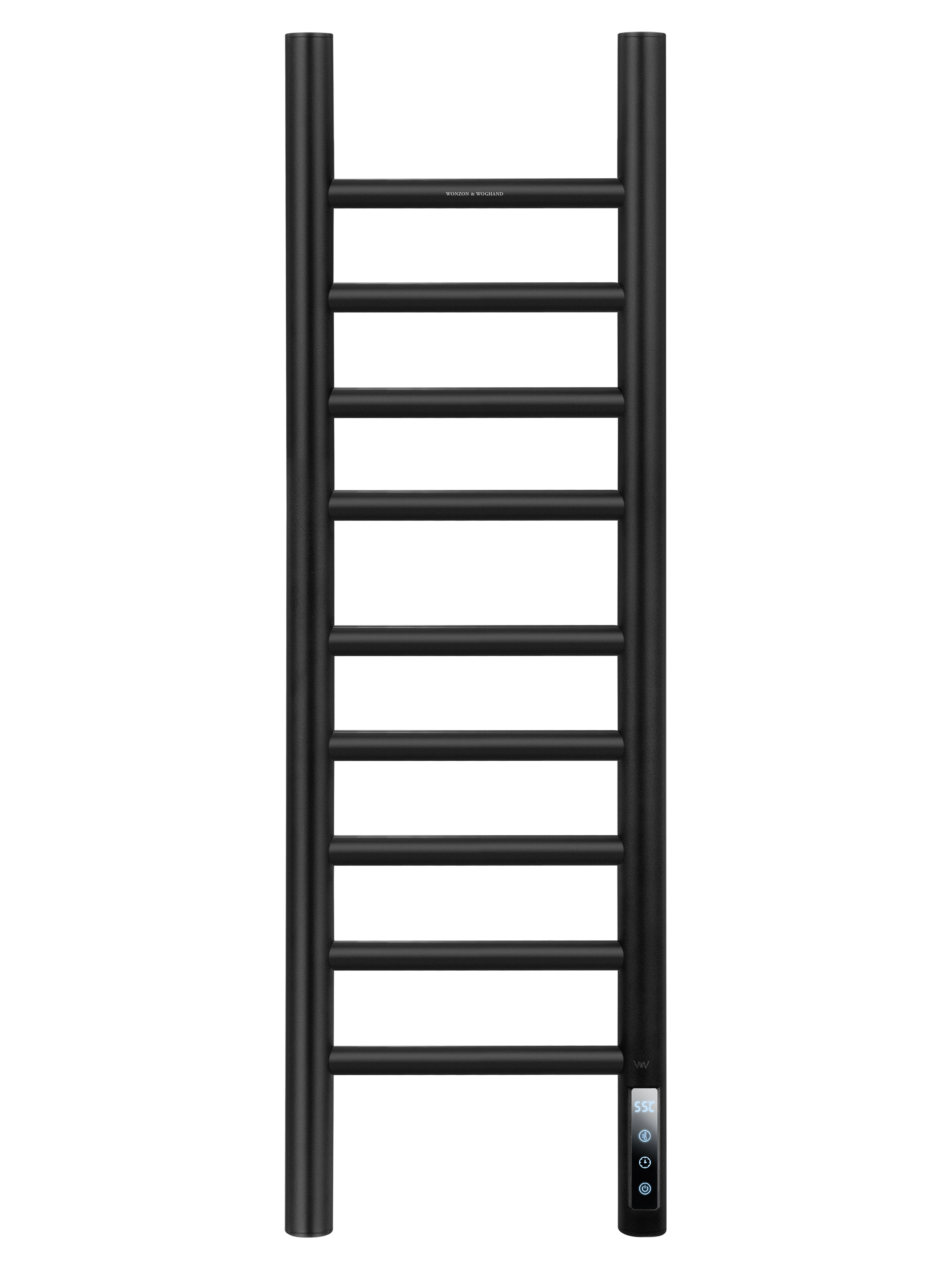 Полотенцесушитель электрический WONZON & WOGHAND BONN, Черный матовый WW-AL4092-MB
