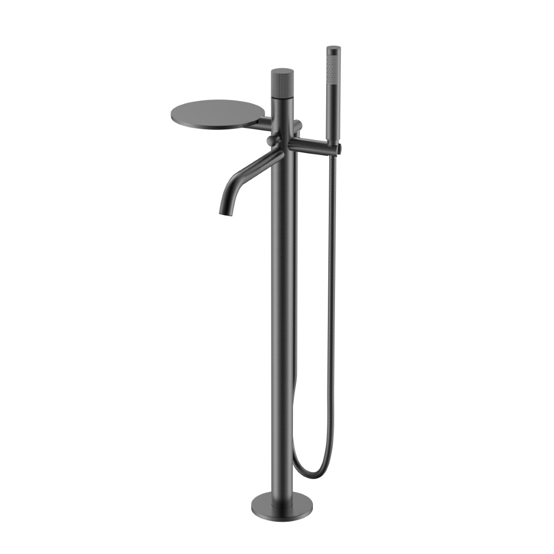 Смеситель Boheme STICK напольный Gun Metal LINEA 129-GM.3