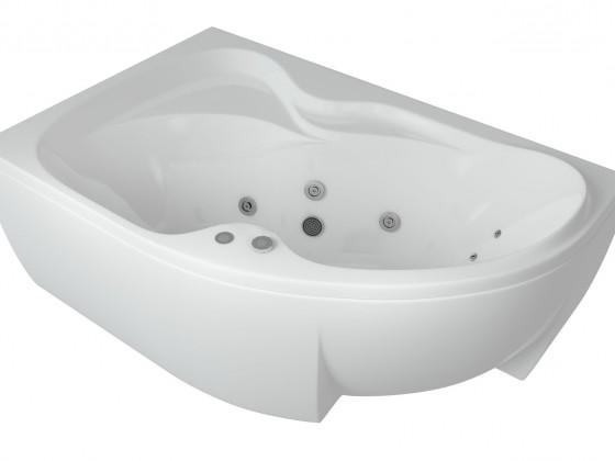 Акриловая ванна Aquatek Вега VEG170-0000073 170х105 см, левая, с фронтальным экраном