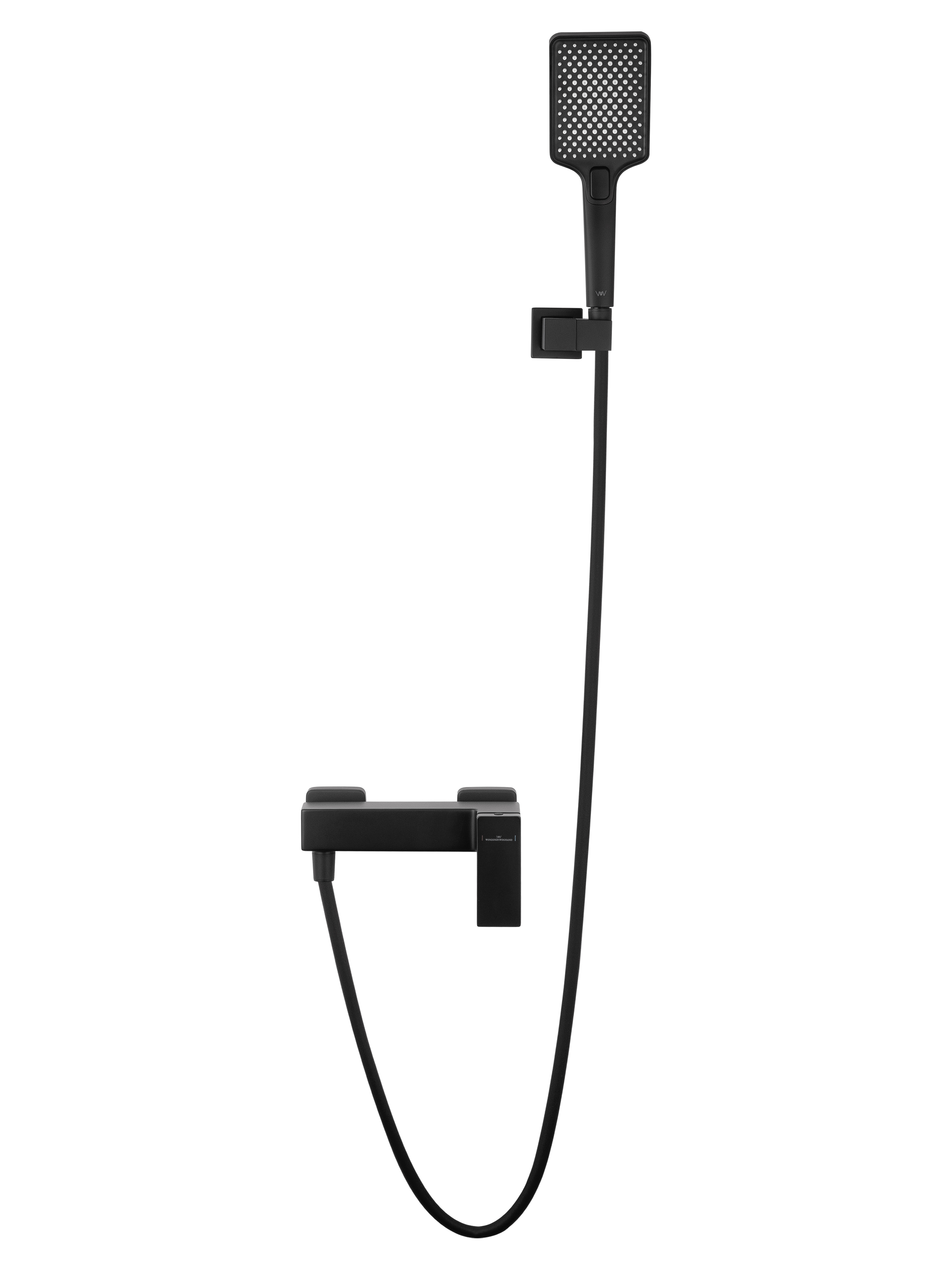 Смеситель для душа WONZON & WOGHAND CUBE 2.0, Черный матовый WW-88048068-MB