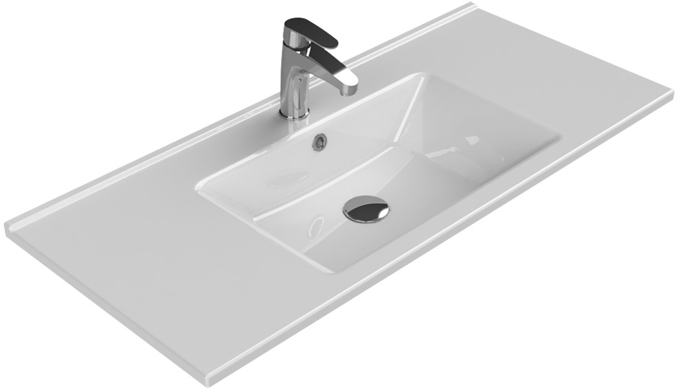 Столешница стекло 110см моноблок СЕРЕБРО поталь Boheme 852-110-SLF