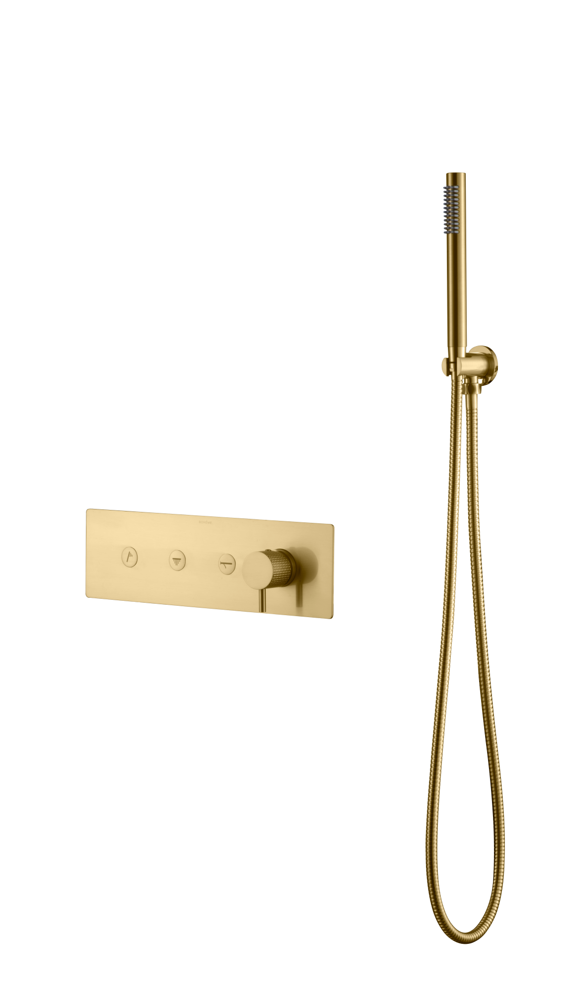 Смеситель Boheme FUSION с ручным душем MAT GOLD 130-SYS-MG