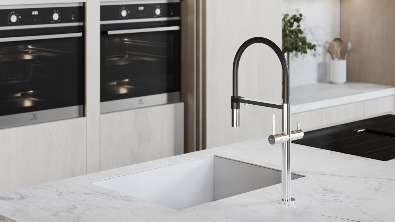 Смеситель для кухни Boheme UNO CHROME c краном для питьевой воды 115-CR
