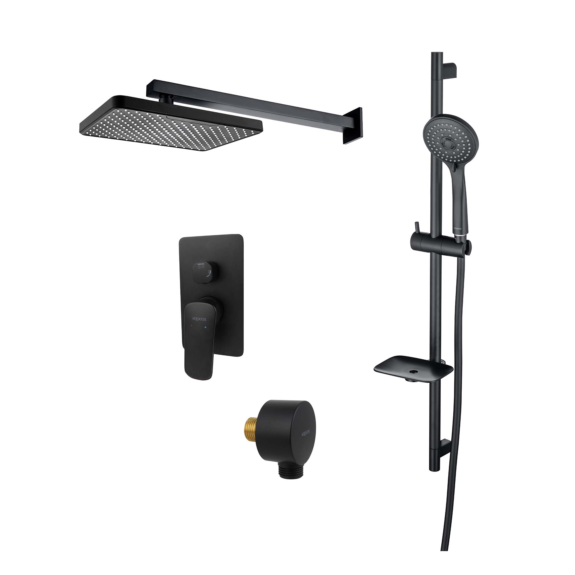 Комплект для ванны и душа Aquatek Вега AQ1074MB