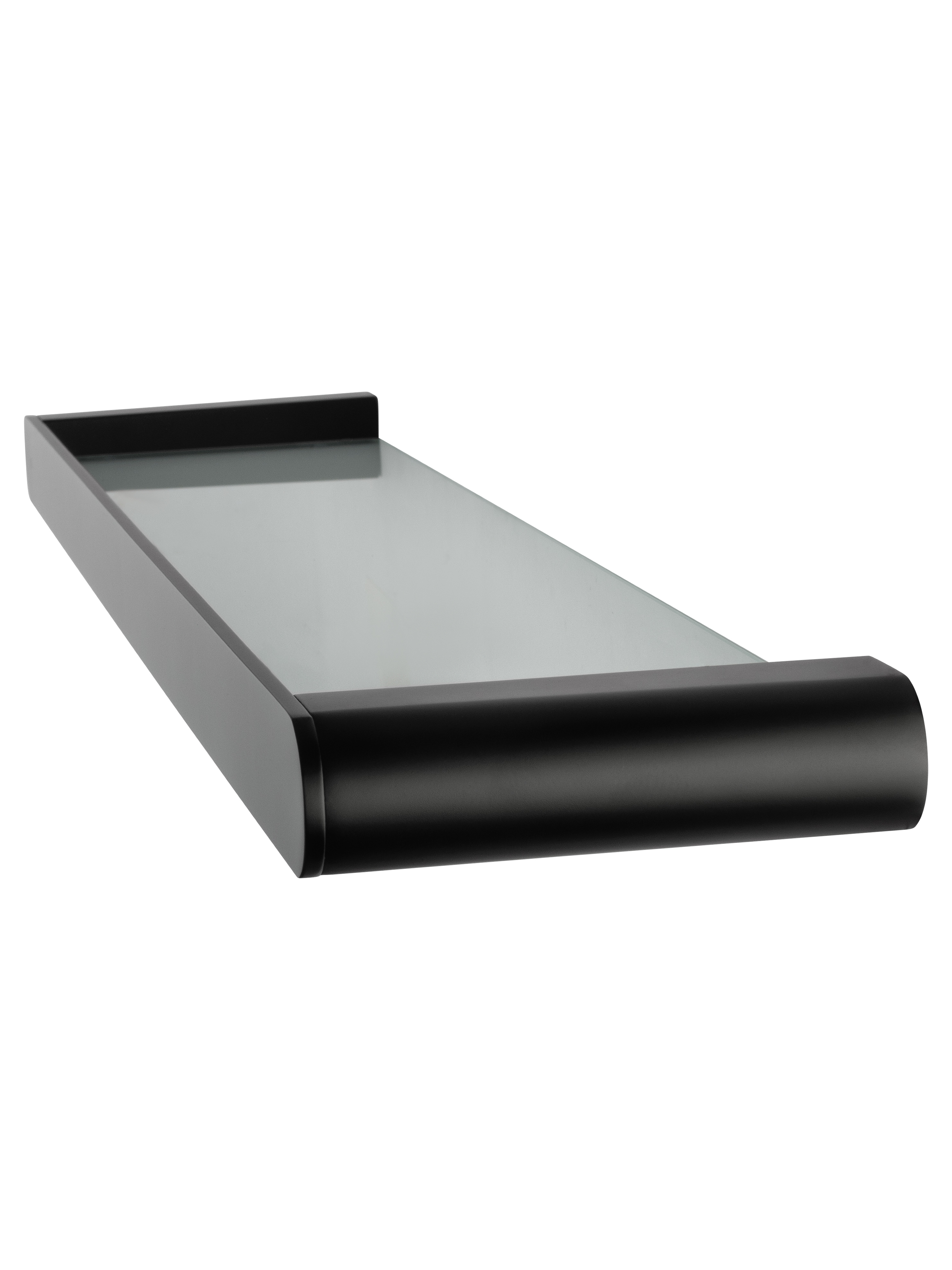 Стеклянная полка для ванной WONZON & WOGHAND CARBON, Черный WW-7727