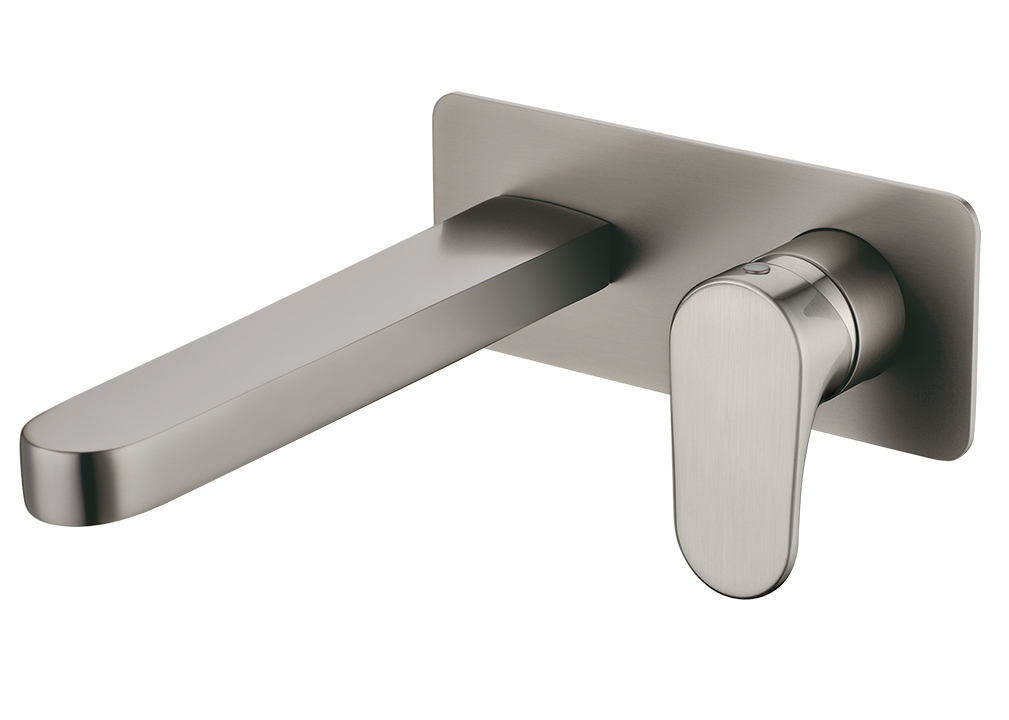 Смеситель для умывальника из стены Boheme SPECTRE Nickel Brush 455-NB