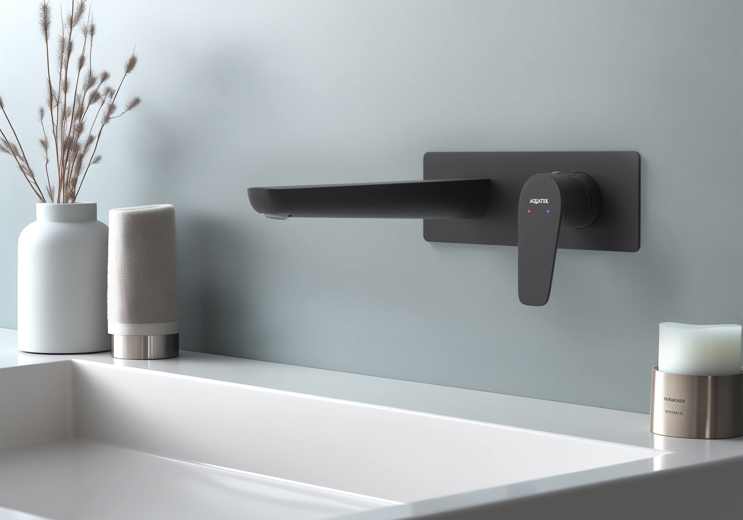 Смеситель Aquatek Бетта AQ1113MB для раковины настенный