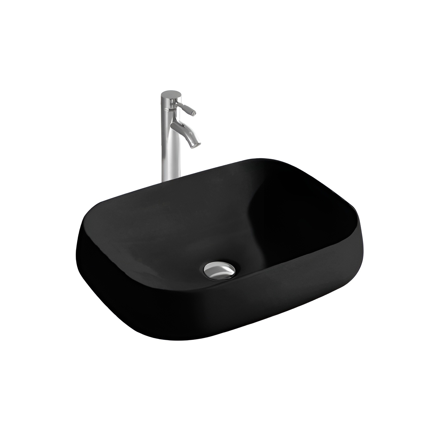 Раковина накладная Aquatek AQ5526-MB черный матовый