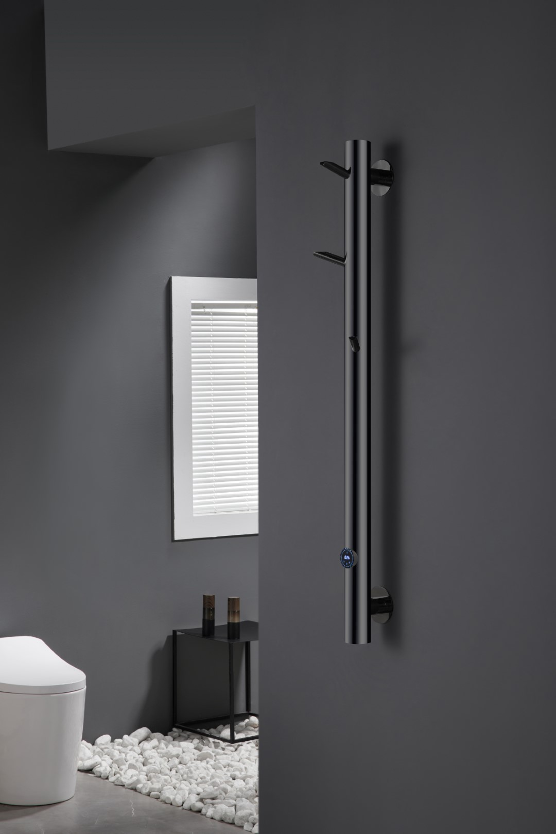 Полотенцесушитель электрический Boheme OAK SHINE GUN METAL 724-SGM