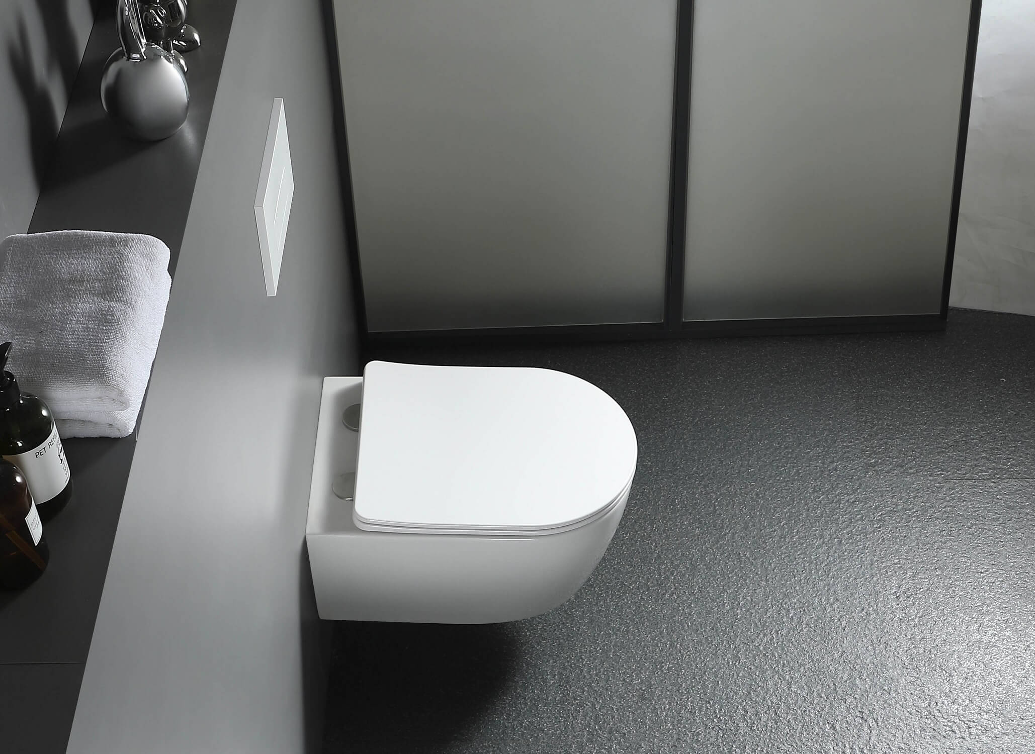 Унитаз подвесной безободковый Aquatek Европа AQ1900-00 с сиденьем Soft Close