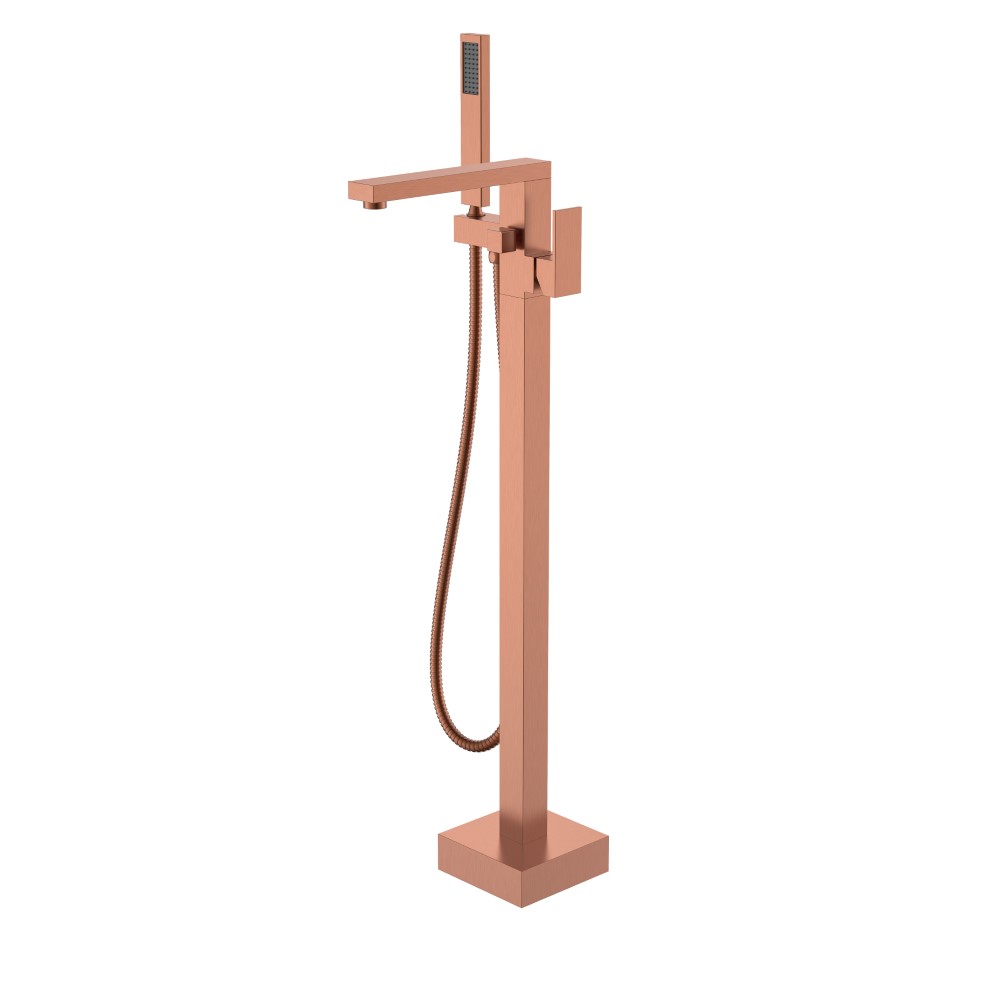 Смеситель напольный, Boheme QUBIC Copper Brushed 479-CB