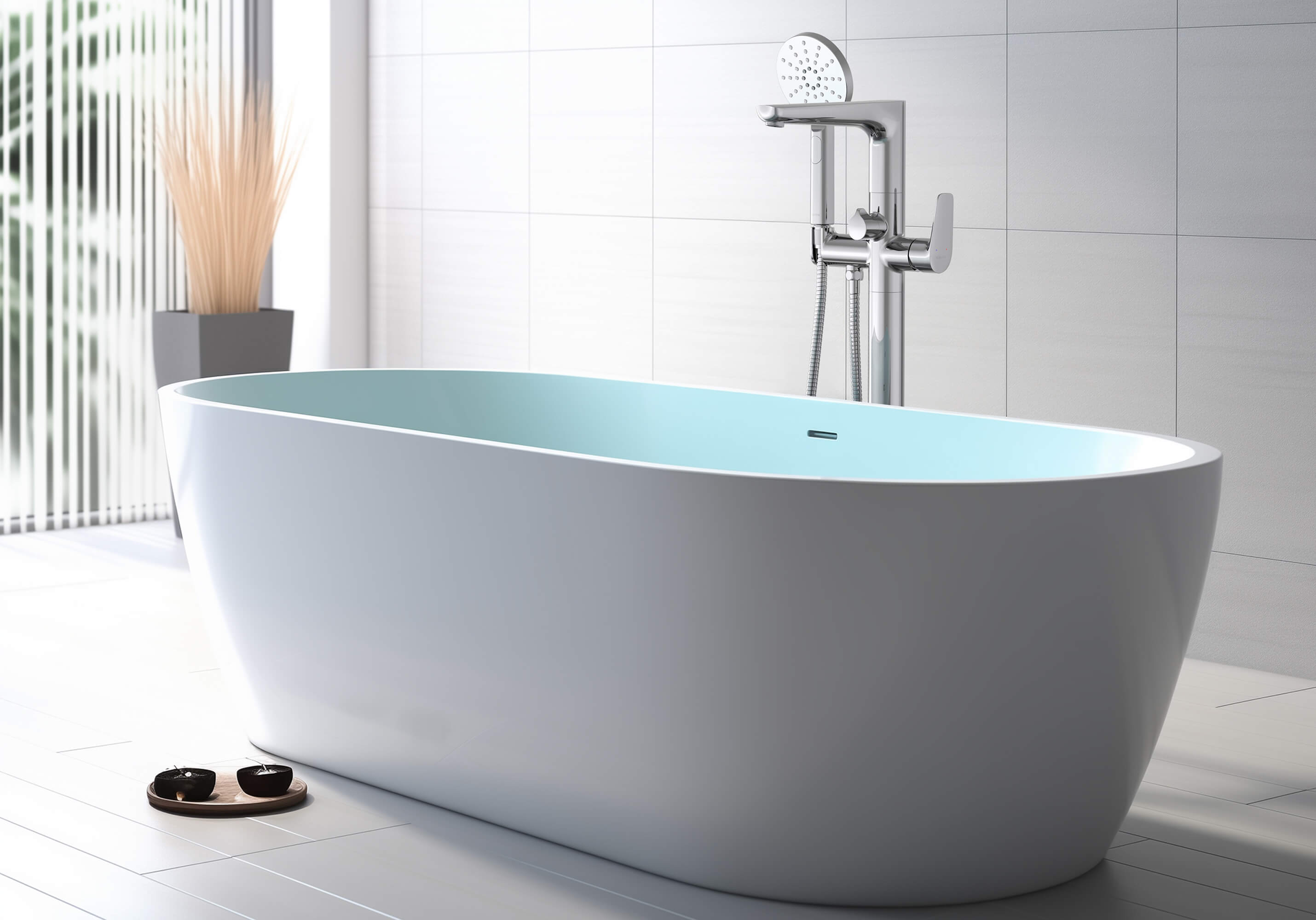 Смеситель Aquatek Вега AQ1145CR для ванны напольный