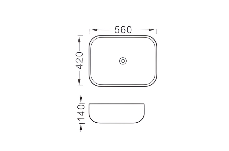 Раковина накладная Aquatek AQ5526-MB черный матовый