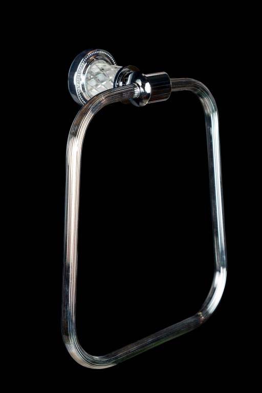 Держатель для полотенца (кругл.) Boheme MURANO CRYSTAL (комплект) 10905-CRST-CH