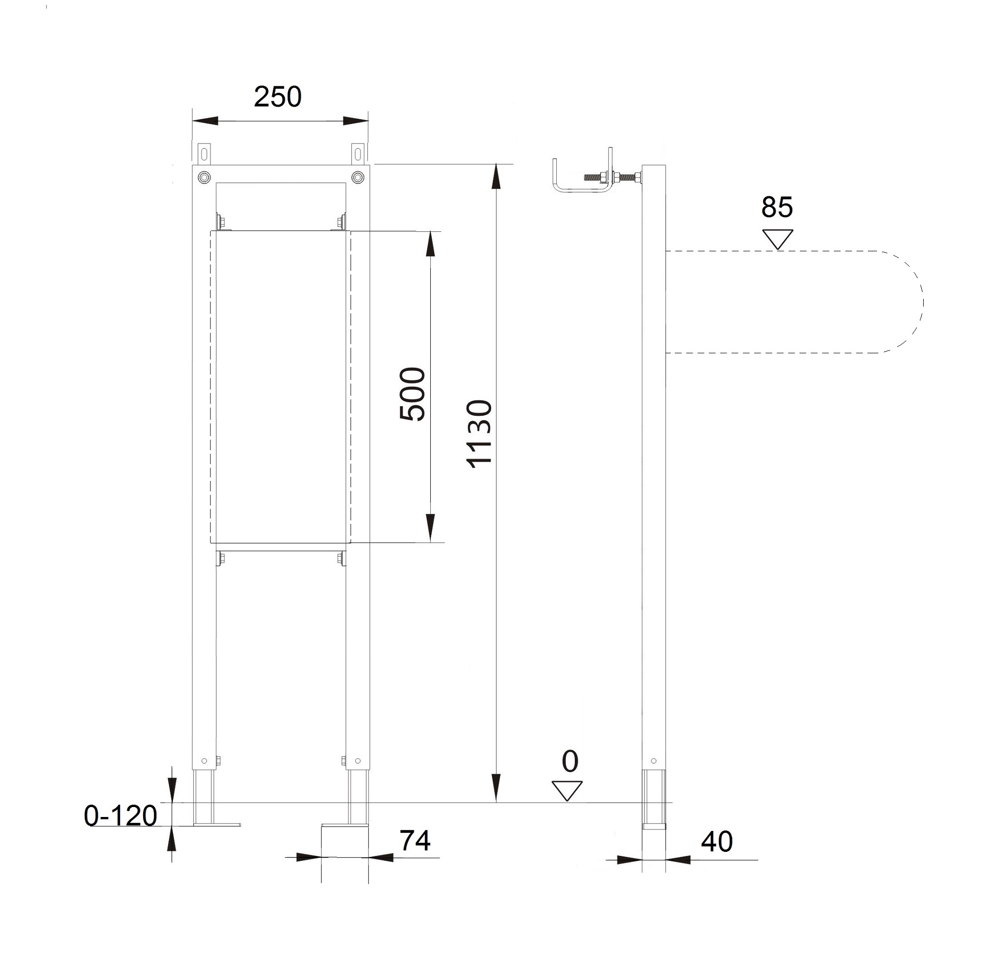 Модуль Aquatek INS-0000021 для поручней и опор, для лиц с ограниченными возможностями