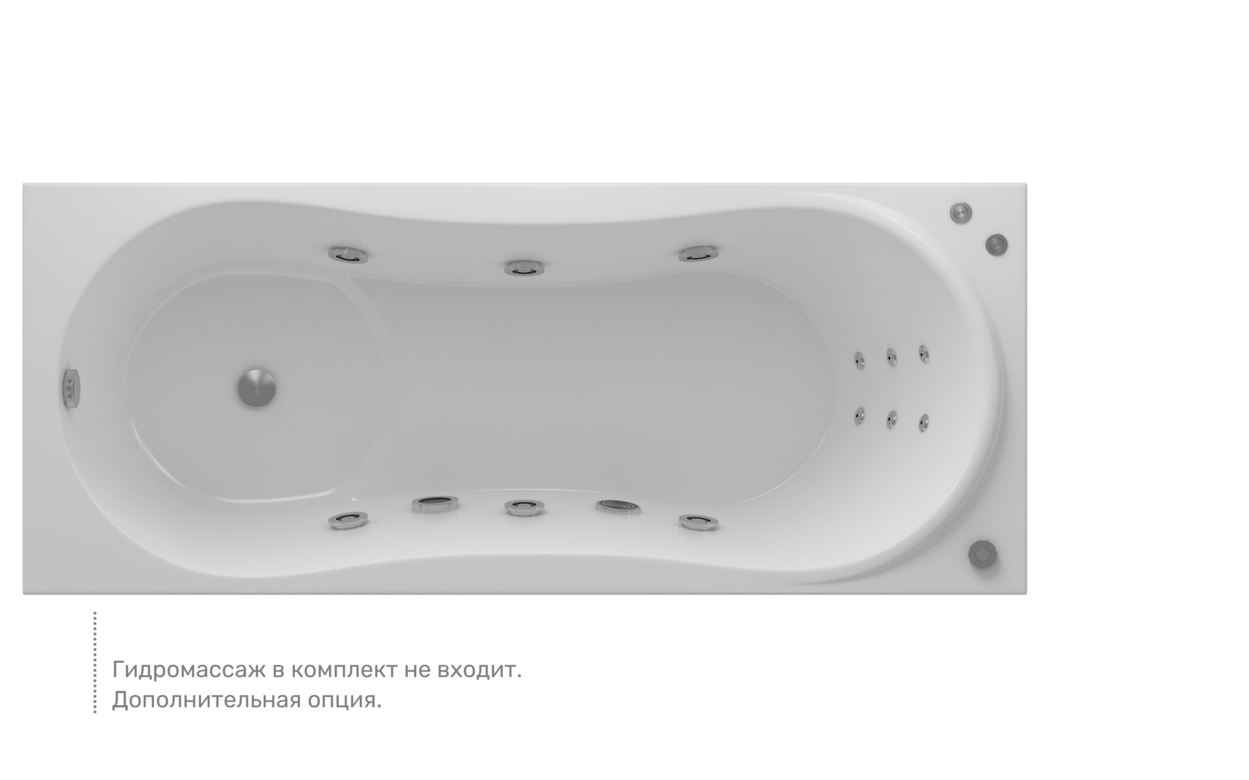 Акриловая ванна Aquatek Афродита 150 AFR150-0000026 150х70 см, слив слева, с фронтальным экраном