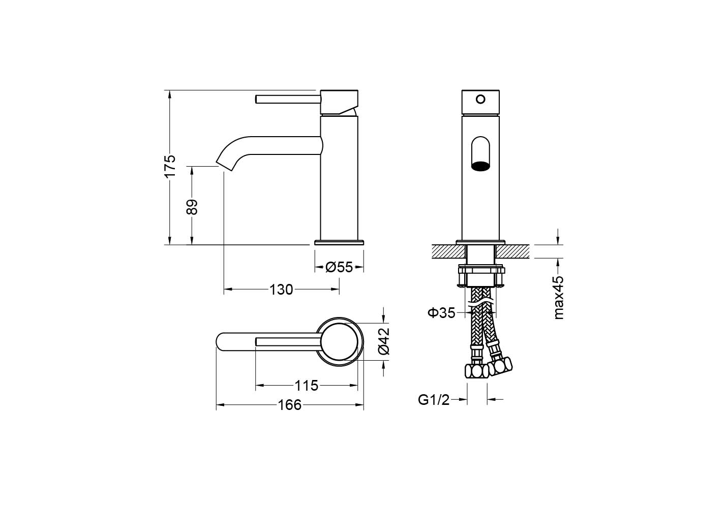 Смеситель Aquatek Европа 89 AQ1310CR для раковины