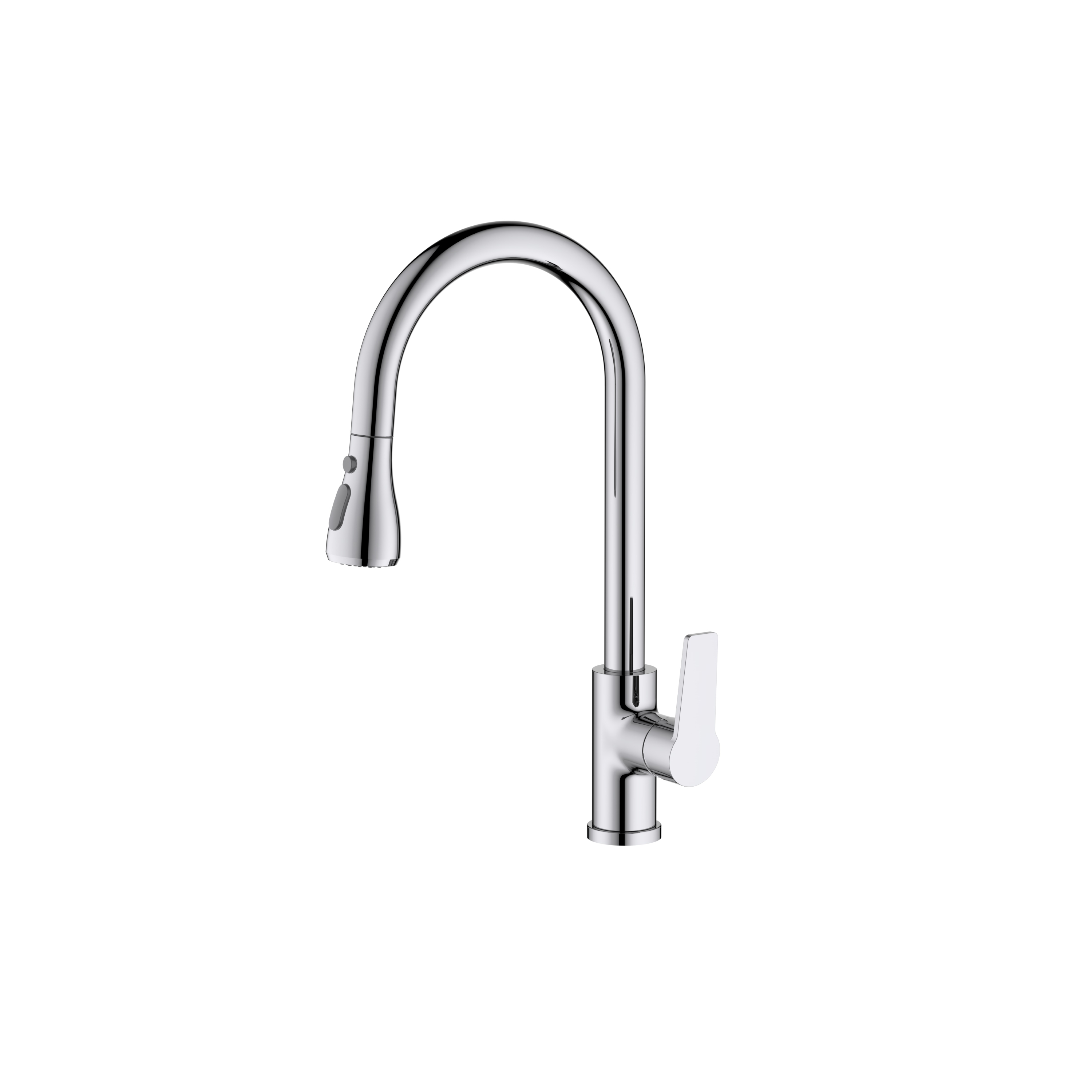 Смеситель Aquatek Лугано AQ1784CR для кухни с вытяжным изливом 2 jet