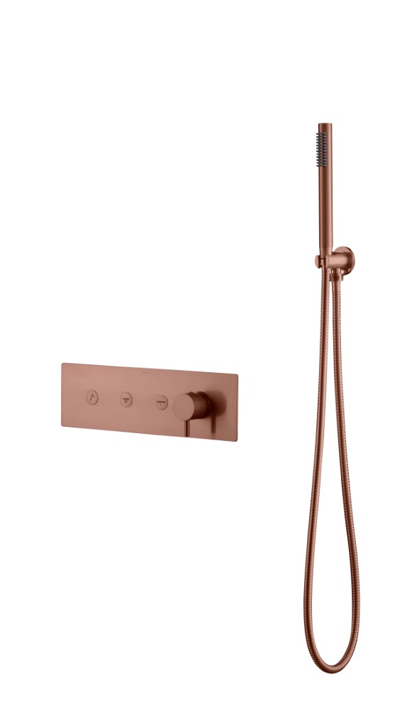 Смеситель Boheme FUSION с ручным душем COPPER BRUSHED 130-SYS-CB