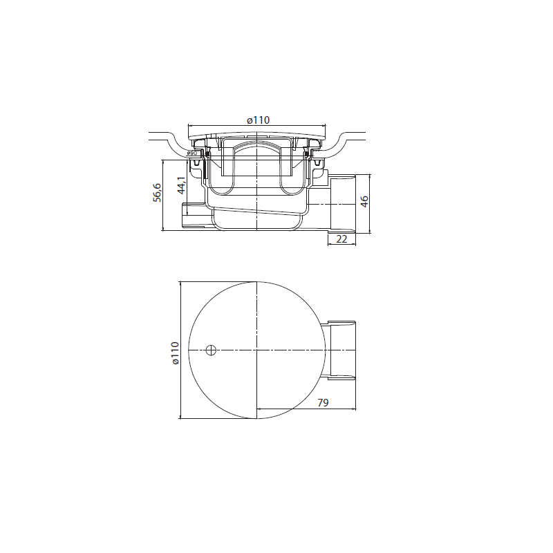 Сифон для душевого поддона Aquatek 90/60 ST-0000088