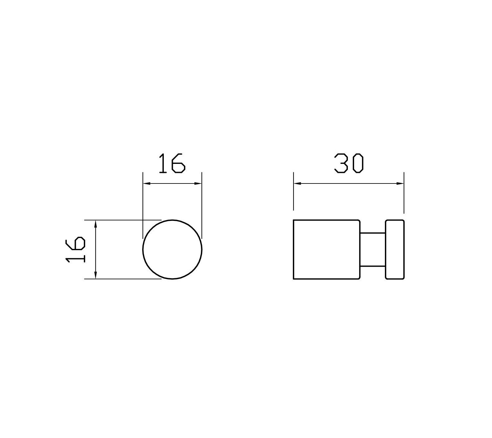 Крючок для ванной WONZON & WOGHAND EASY, Хром WW-8105-1-CR