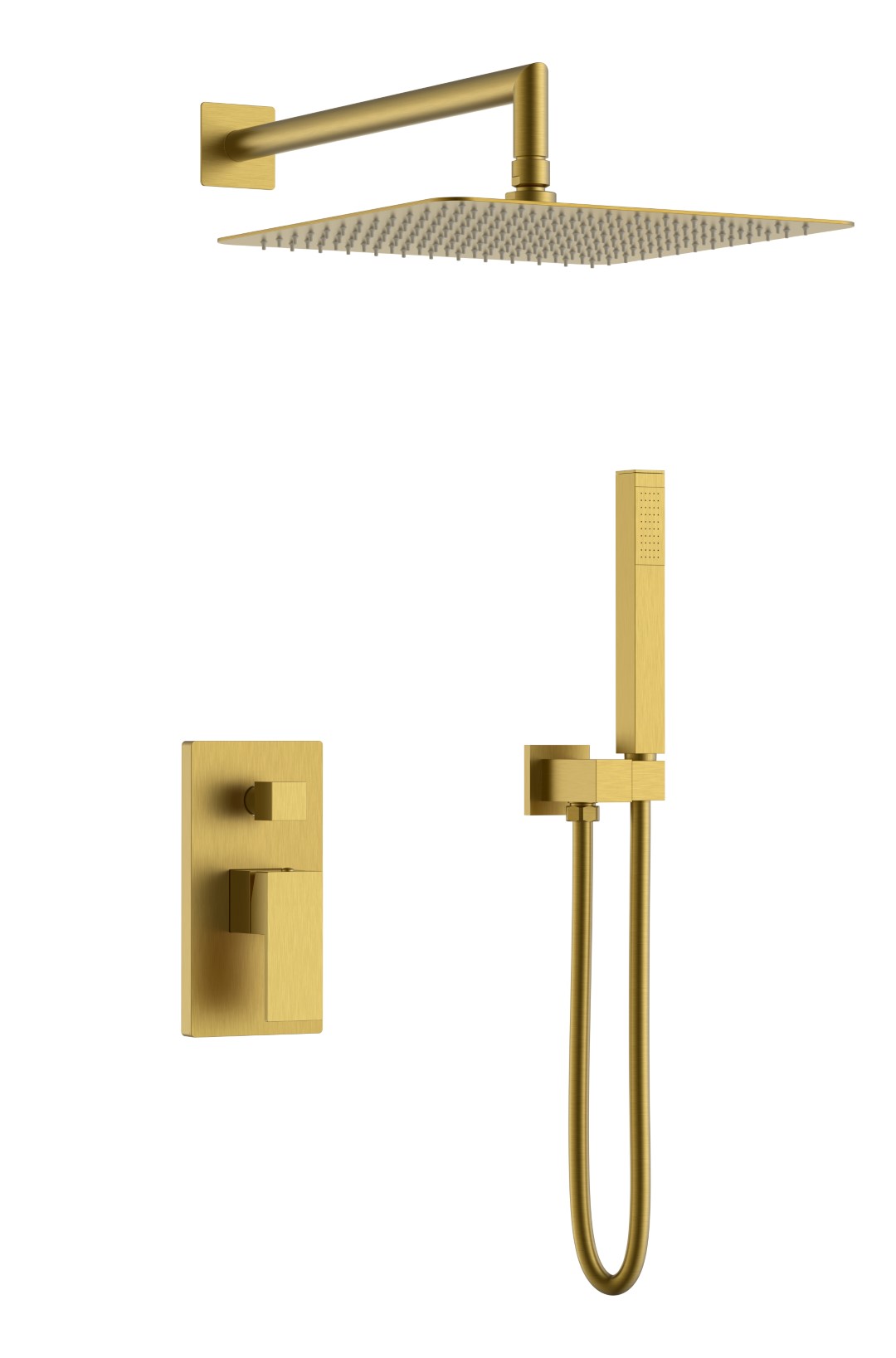 Смеситель встроенный для душа Boheme QUBIC Bronze 474-3-BR
