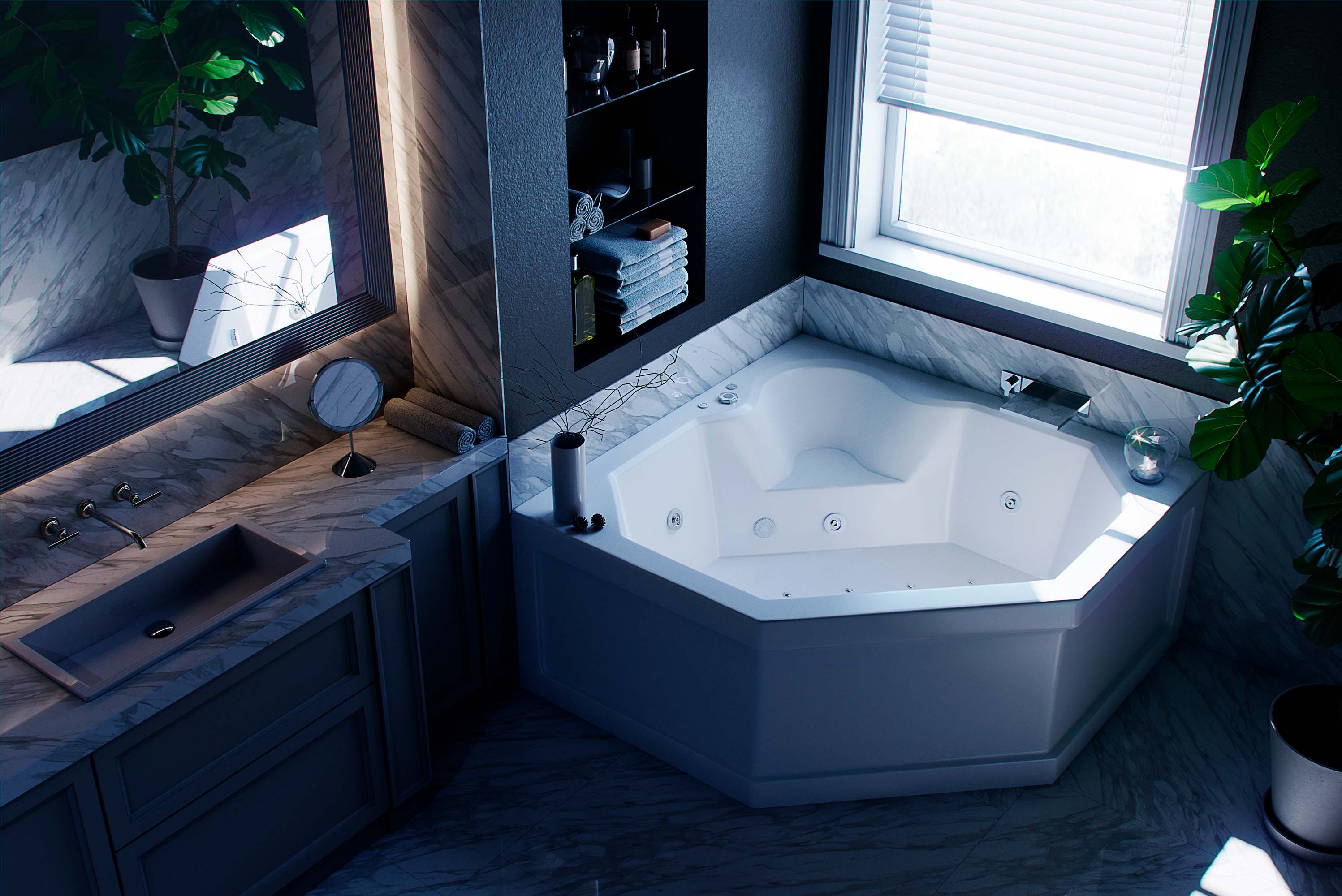 Акриловая ванна Aquatek Лира LIR150-0000032 150х150 см с фронтальным экраном