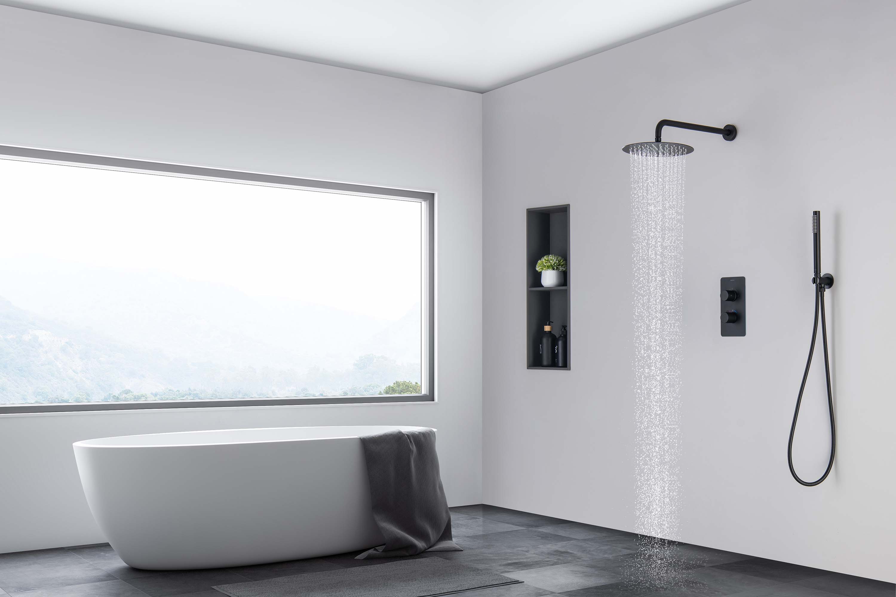 Set 3 в 1 душевой комплект Aquatek Европа AQ1376MB