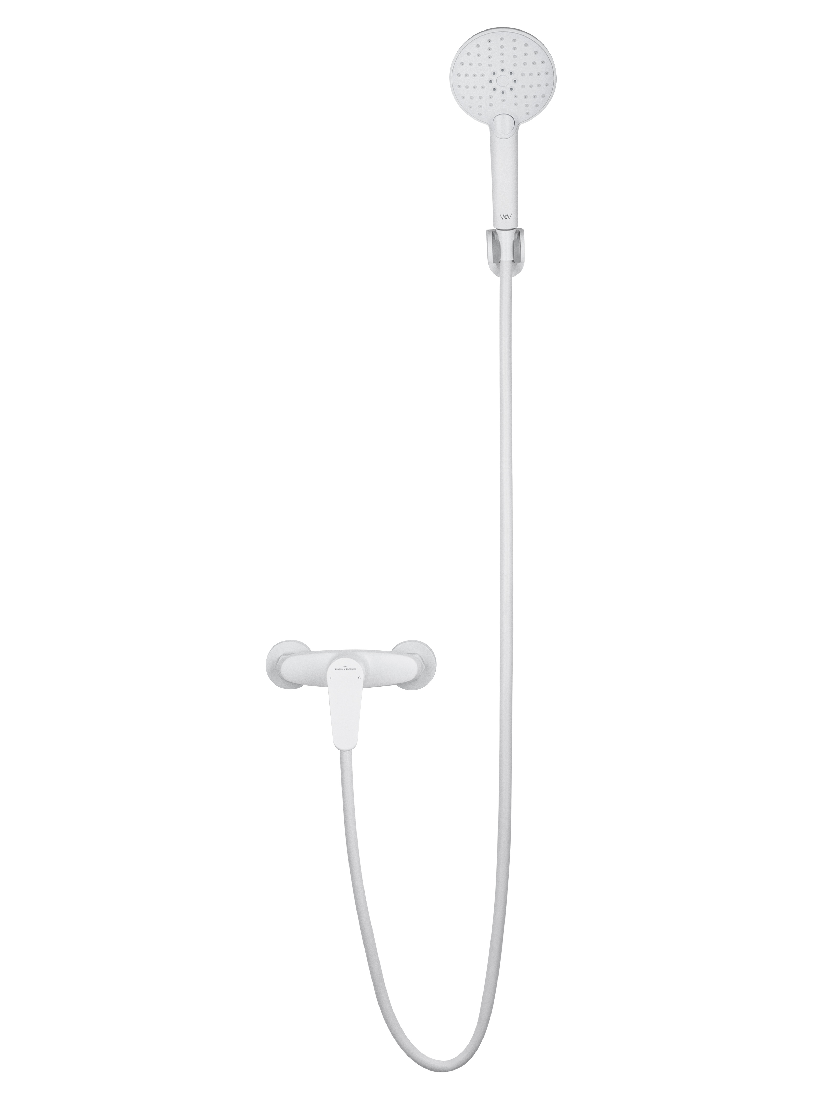 Смеситель для душа WONZON & WOGHAND ALFA, Белый матовый WW-AE3102-MW