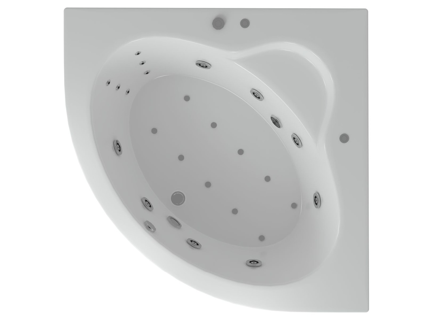 Акриловая ванна Aquatek Калипсо KAL146-0000004 146х146 см