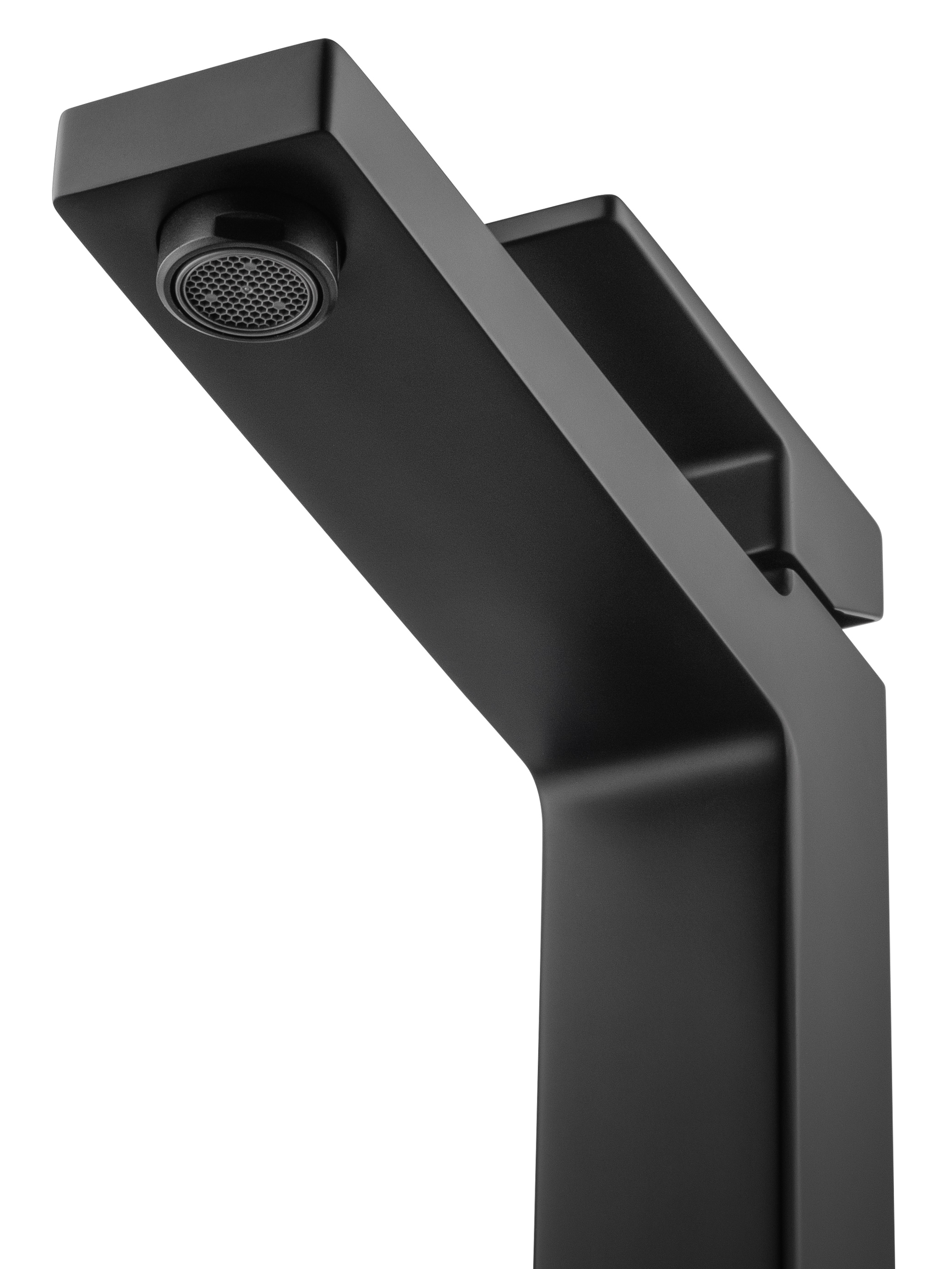 Смеситель для раковины высокий WONZON & WOGHAND CUBE 2.0, Черный матовый WW-88019068-MB