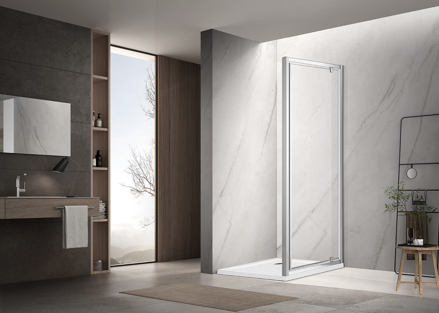 Душевая дверь Aquatek AQ ARI PI 09020CH 90х200 см