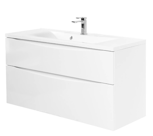 Тумба под раковину BelBagno Marino MARINO-H60-1000-2C-SO-BL-P 100 см, Bianco Lucido