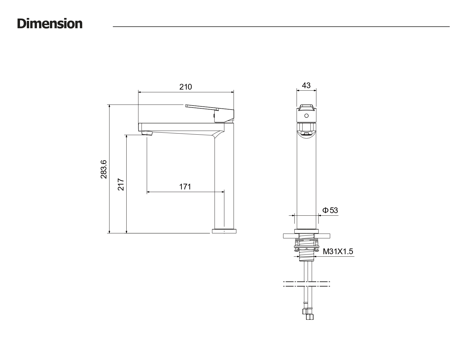 Смеситель Aquatek Лугана AQ1704CR для раковины
