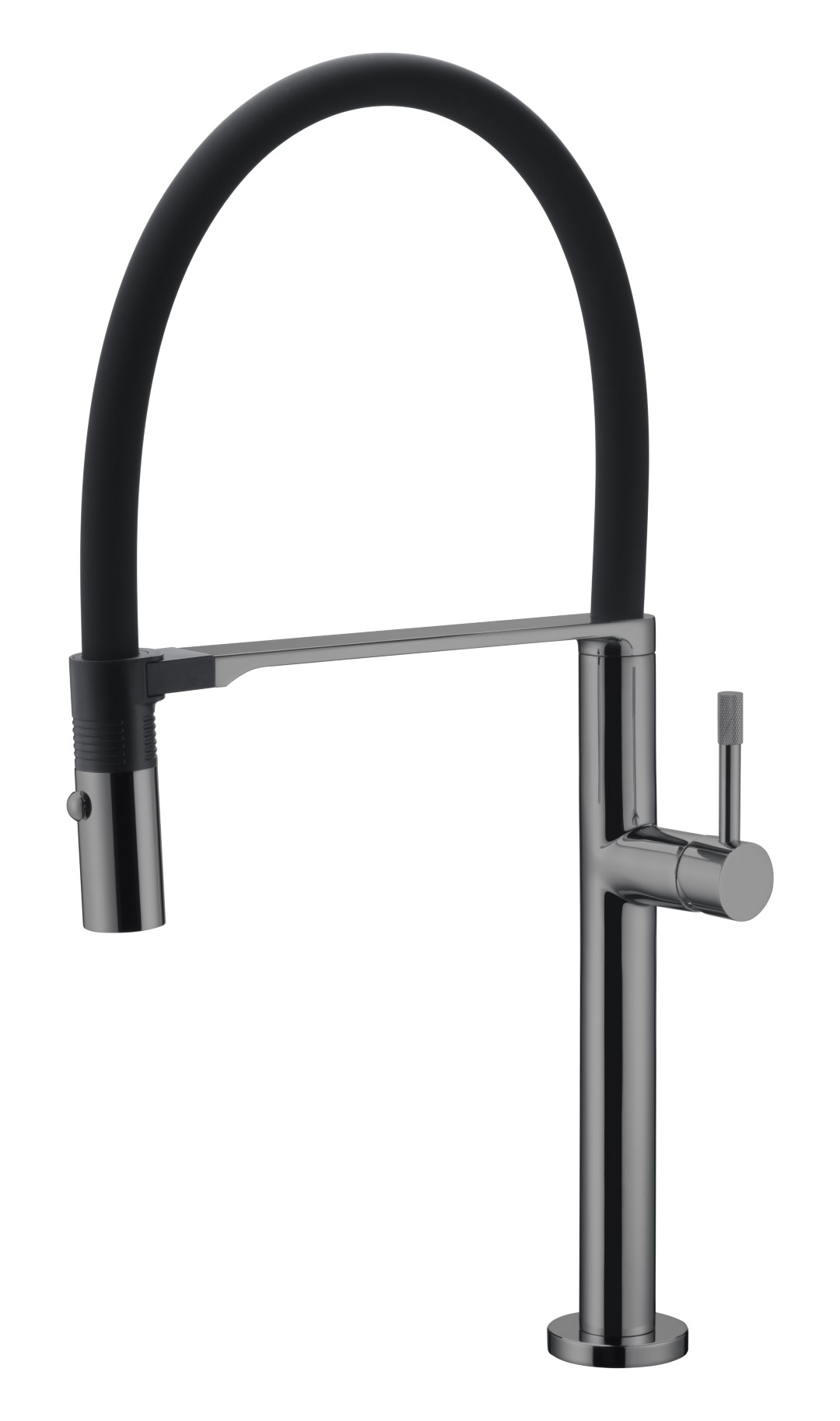 Смеситель для кухни Boheme UNO Shine Gun Metal 114-SGM