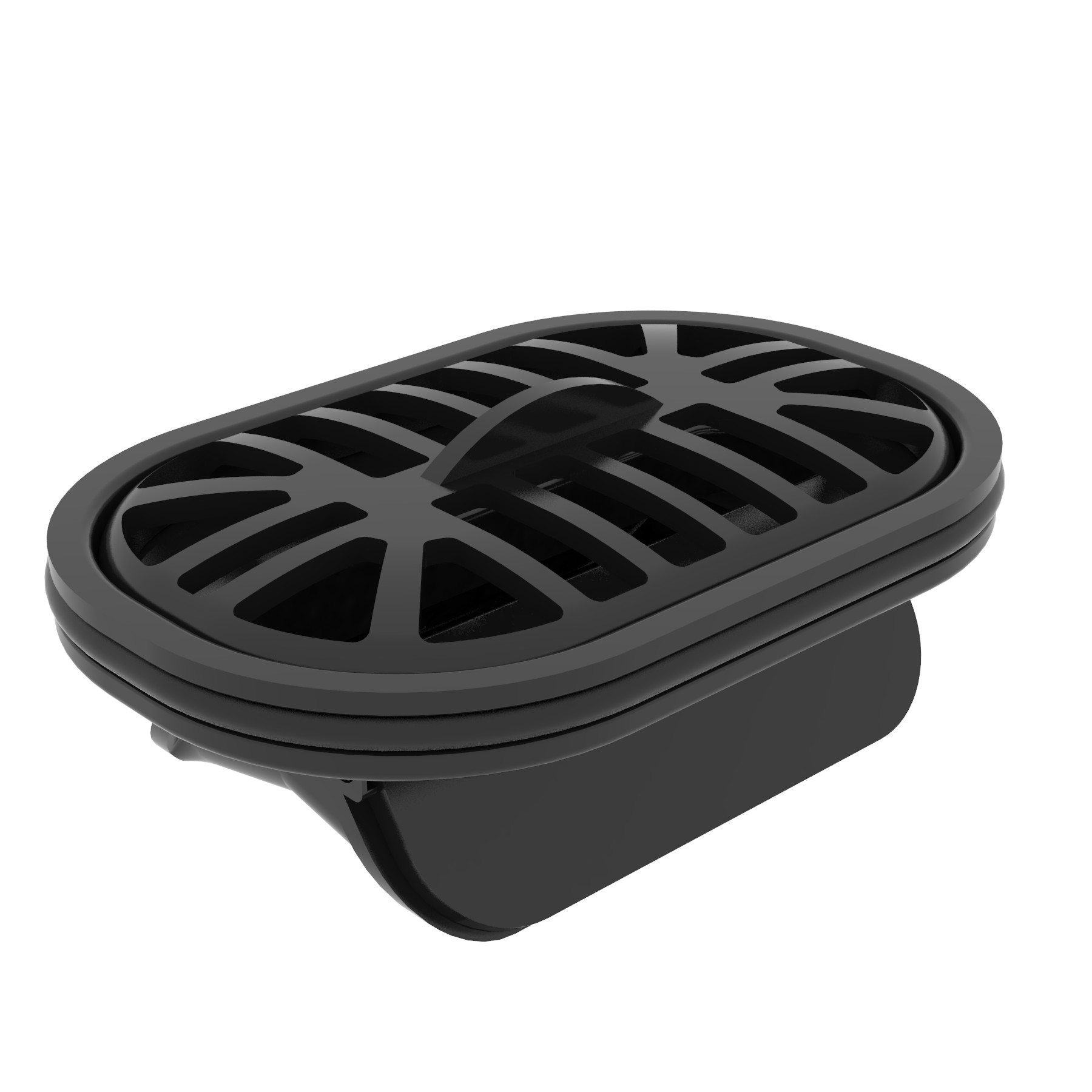 Confluo Premium Black Glass Line 750 линейный трап PESTAN