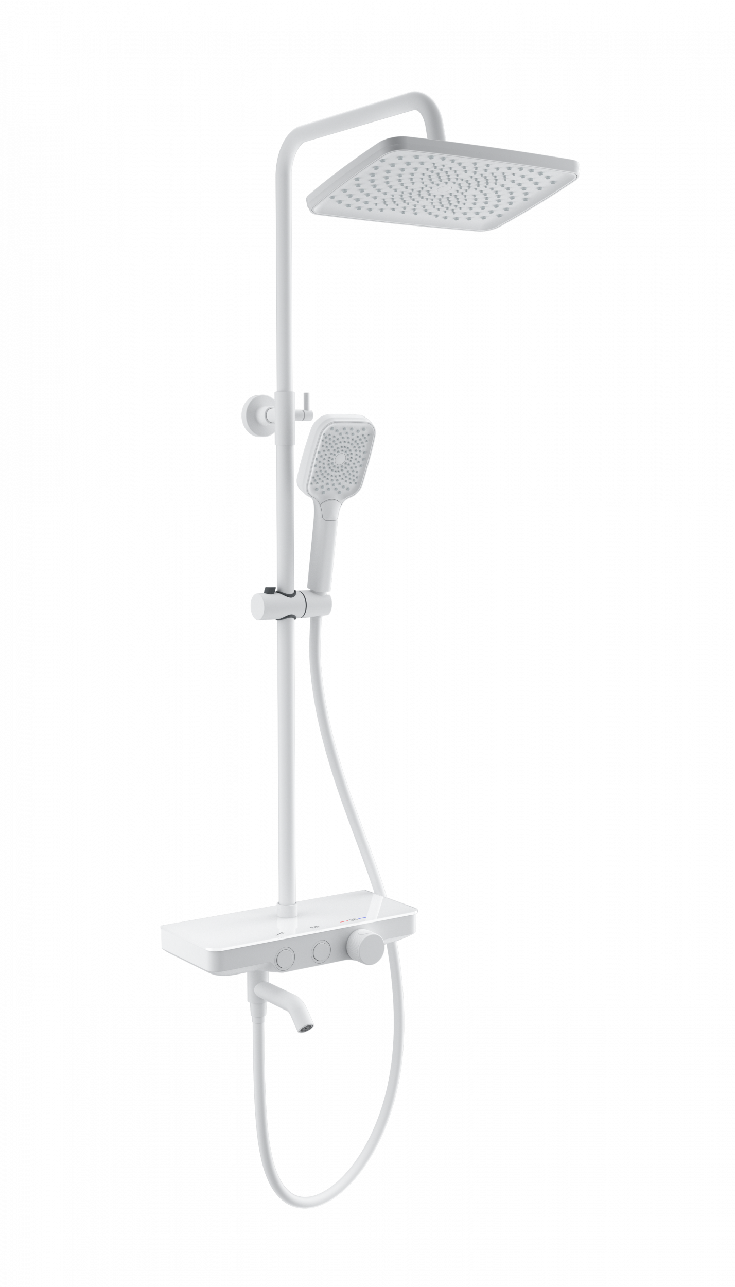 Душевая система с термостатом WONZON & WOGHAND, Белый матовый WW-B3099-A-MW