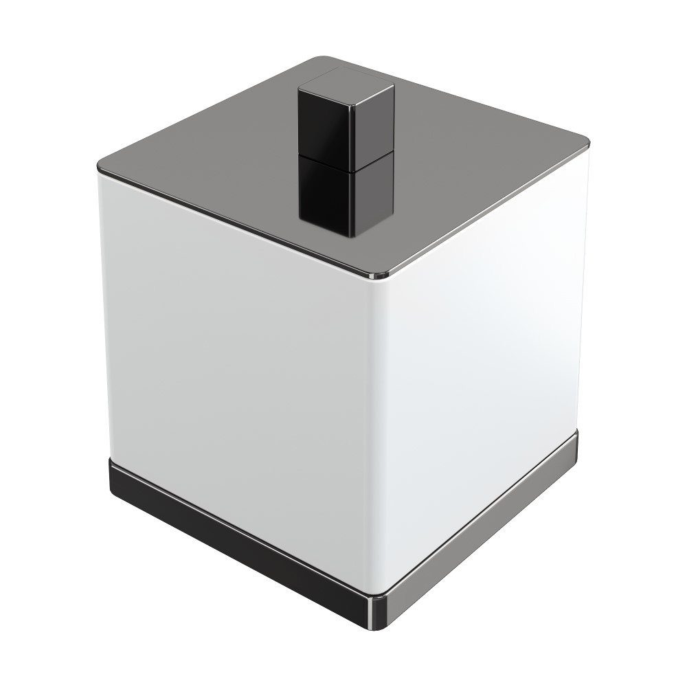 Стакан для ватных дисков Boheme Qubic Shine Gun Metal 10964-SGM